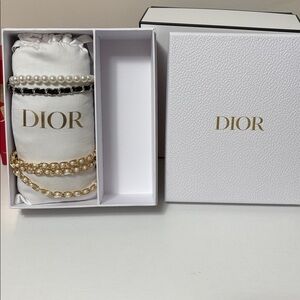 DIOR Jewelry Box with two compartments & Jewelry Pillow